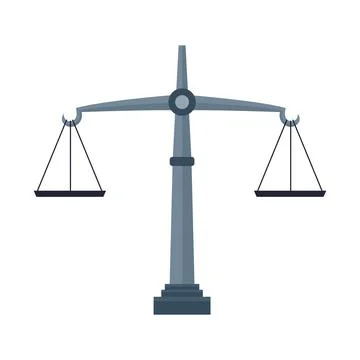 Equality scale balance isolated icon Stock Illustration