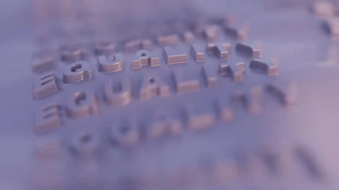 Equality Text in 3d purple Waves Stock Footage 253633515