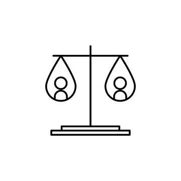 Equality of weights icon. Element of peace icon for mobile concept and web apps Stock Illustration