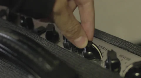 Equalize an amp Stock Footage 33828709
