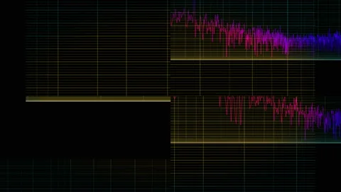 Equalizer Audio Color Dynamic Flying Grid Abstract Background Stock Footage 86121601