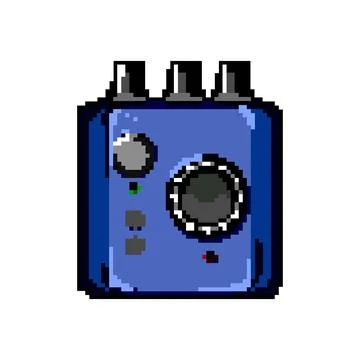 Equalizer audio interface game pixel art vector illustration イラスト素材