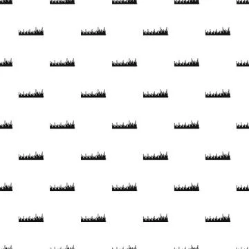 Equalizer audio pattern seamless vector Stock Illustration