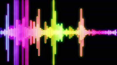 Equalizer Audio Spectrum Color Dinamic Waves Background Stock Footage 69255009