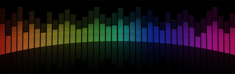 Equalizer banner Stock Illustration