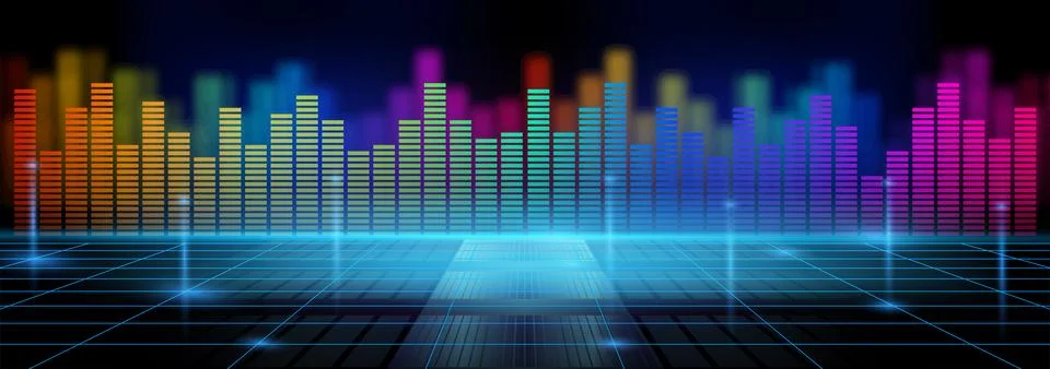 Equalizer banner Stock Illustration