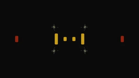 Equalizer Bars Animation on Black Background. Stock Footage 329470579