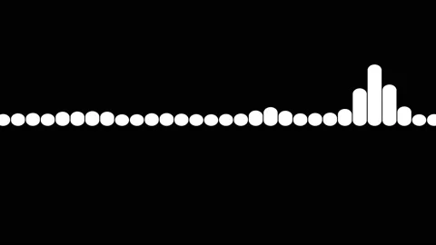 Equalizer bars, on black, background 30 pieces. Stock Footage 149238111