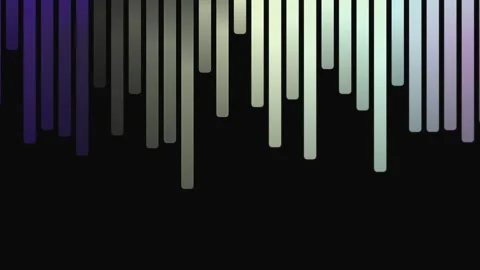 Equalizer Bars with Colorful Gradient Effect. Stock-Footage 329928233