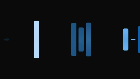 Equalizer Bars Moving to Music Rhythm. Vídeo Stock 329928212