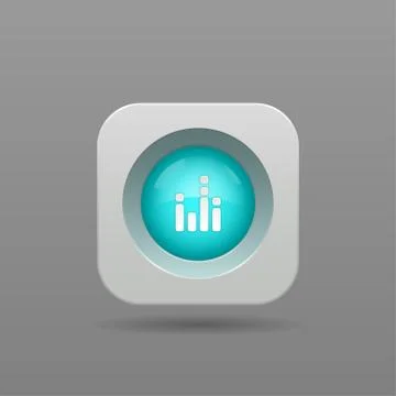 Equalizer button Stock Illustration