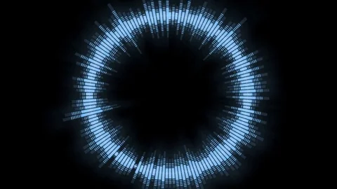 Equalizer Circle Impact Seamless Loop 動画素材 82893787