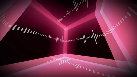 Equalizer Colorful Room Motion Background VJ Stock-Footage 72708625