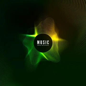 Equalizer concept. Design of music background. Audio wave vibrant effect. Dig Stock Illustration