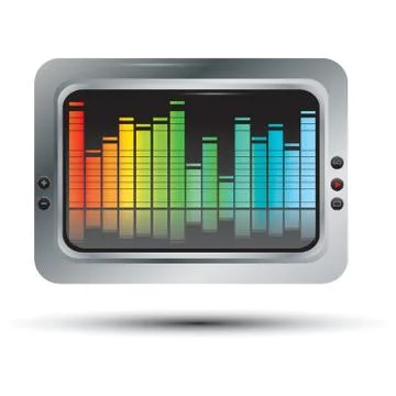 Equalizer In Device Illustrazione stock