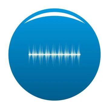 Equalizer digital icon blue Illustrazione stock