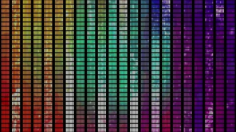 Equalizer. Disco. Sound. Seamless looping animation.  VJ loop. 4K Stock Footage 200853662