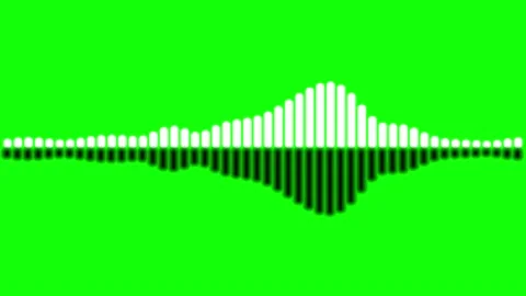 Equalizer double, white, with a black shadow, on a green background Stock Footage 149238234