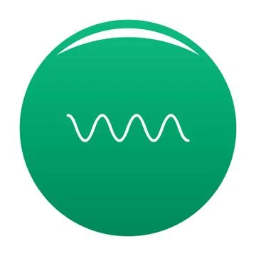 Equalizer electronic icon vector green Stock Illustration