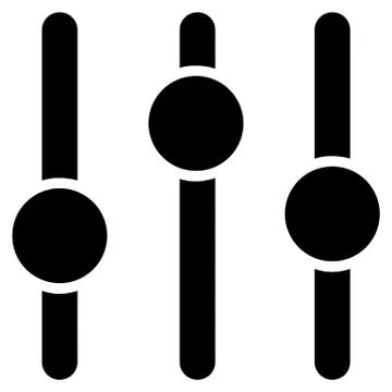 Equalizer Flat Vector Icon 스톡 일러스트