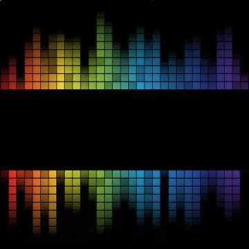 Equalizer frame Ilustração Stock