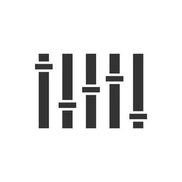 Equalizer icon flat Stock Illustration