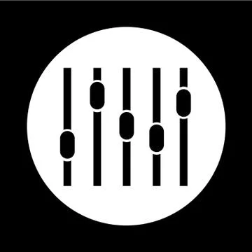 Equalizer icon illustration design Stock Illustration