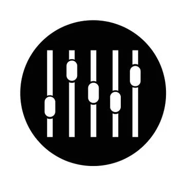 Equalizer icon illustration design Stock Illustration