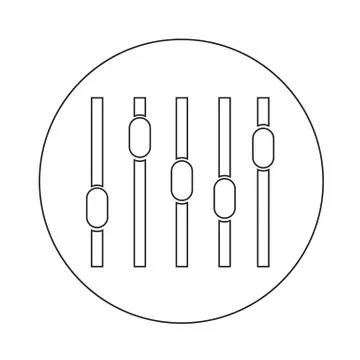 Equalizer icon illustration design Stock Illustration