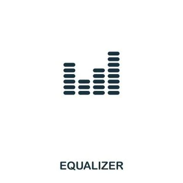 Equalizer icon. Line style icon design. UI. Illustration of equalizer icon Stock Illustration