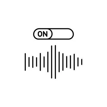 Equalizer, on icon. Simple line, outline vector elements of voice assistant for 스톡 일러스트
