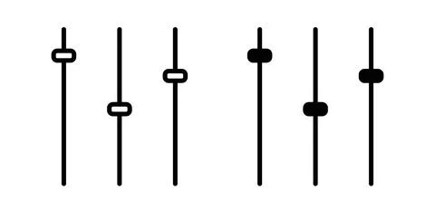 Equalizer icon symbol. Flat Vector illustration Stockillustratie