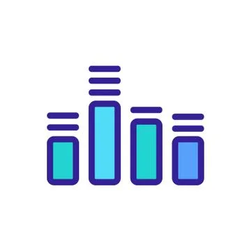 Equalizer icon vector. Isolated contour symbol illustration Stock Illustration