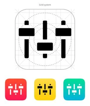 Equalizer icon. Volume control Stock Illustration