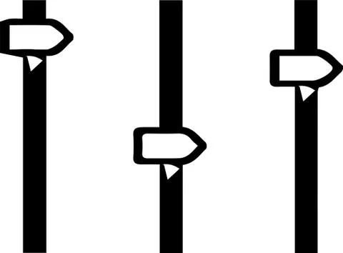 Equalizer icon on white background Stock Illustration