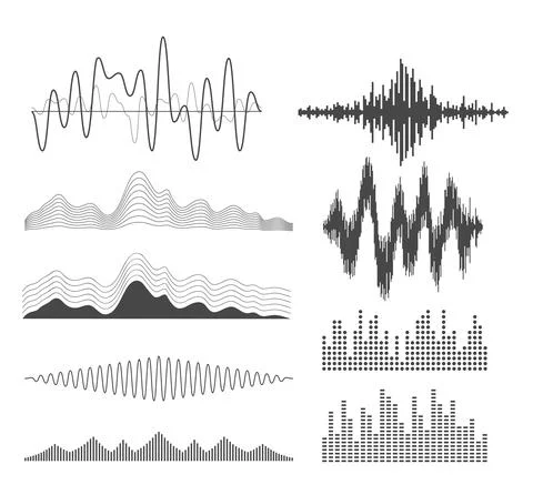 Equalizer Icons Set Stock Illustration