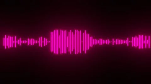 Equalizer illustration. Dynamic music background. 3d render. Stock Photos
