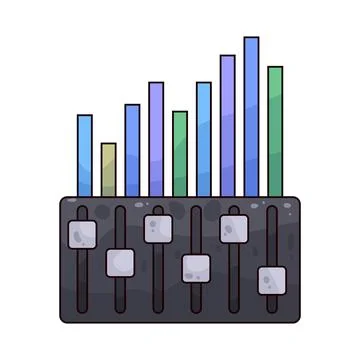Equalizer illustration Stockillustratie