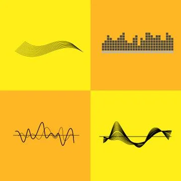 Equalizer Interface Variants Vector Illustration Stock Illustration