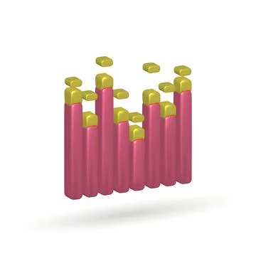 Equalizer isolated vector 3d icon. Equalizer 3d illustration. Stock Illustration