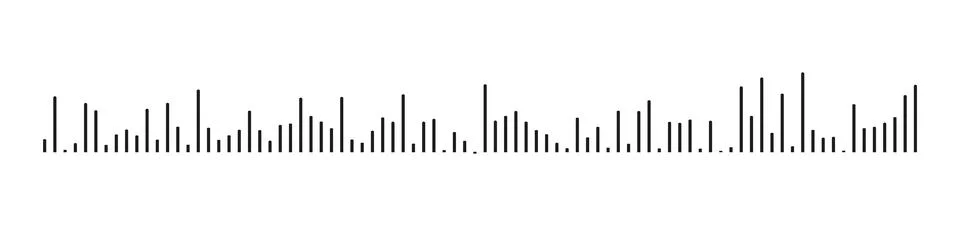 Equalizer modern symbol. Voice message flat template. Audio chat speech Stock Illustration