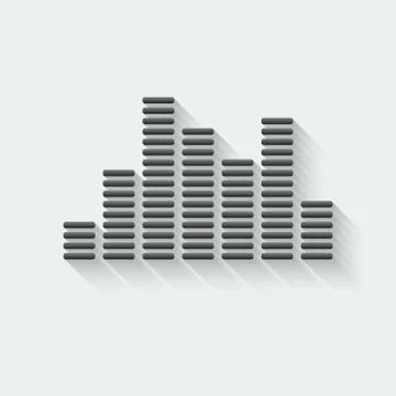Equalizer music element Stock Illustration