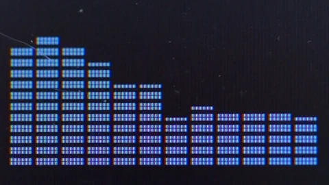 Equalizer Music Sound Wave Stock Footage 72640607