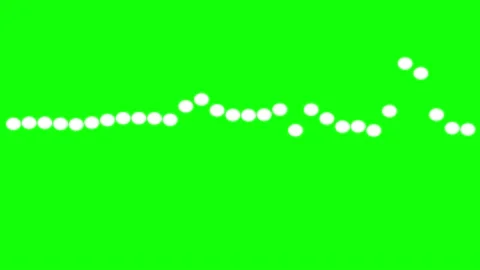 Equalizer points, on a green background, thirty pieces Stock Footage 149238266