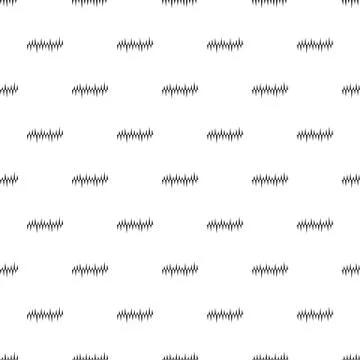 Equalizer pulse pattern seamless vector Illustrazione stock