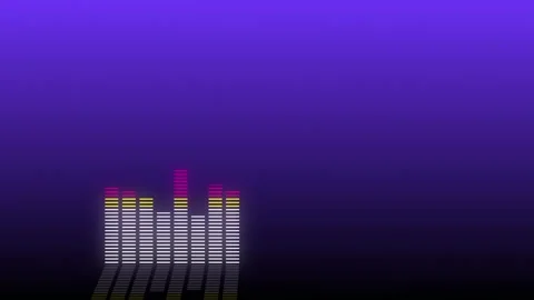 Equalizer with reflection Video stock 95476326