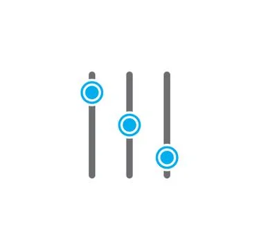 Equalizer related icons set on background for graphic and web design. Creative Stock Illustration
