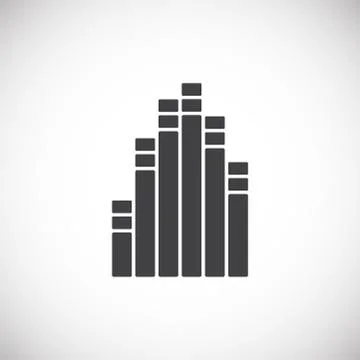 Equalizer related icons set on background for graphic and web design. Creative Stock Illustration