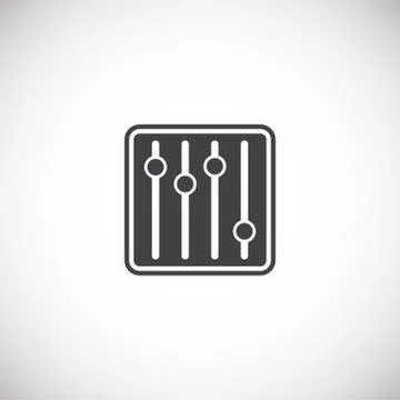 Equalizer related icons set on background for graphic and web design. Creative Stock Illustration
