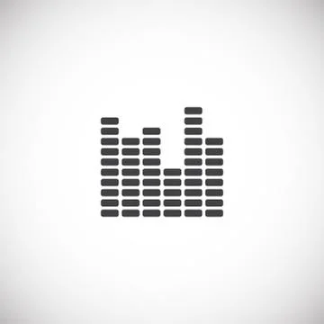 Equalizer related icons set on background for graphic and web design. Creative Stock Illustration